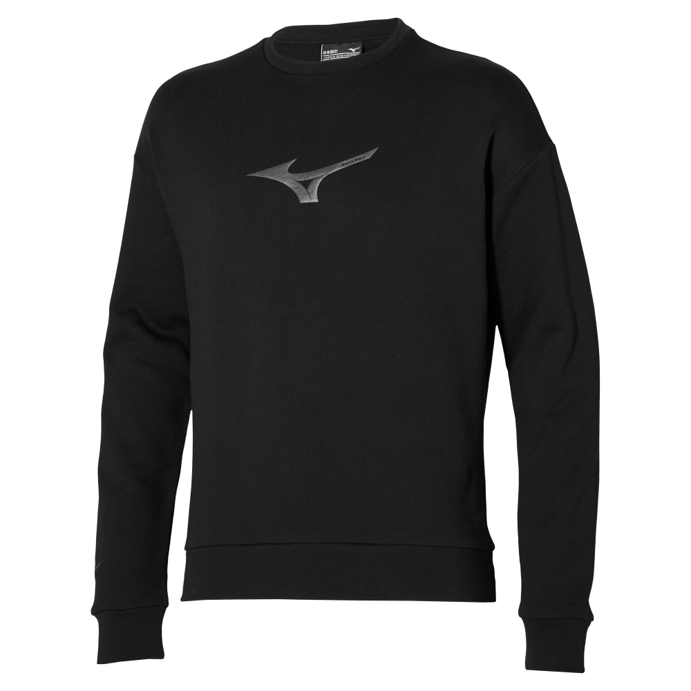 Mizuno ATHLETICS RB CREW Negro Hombre Talla S